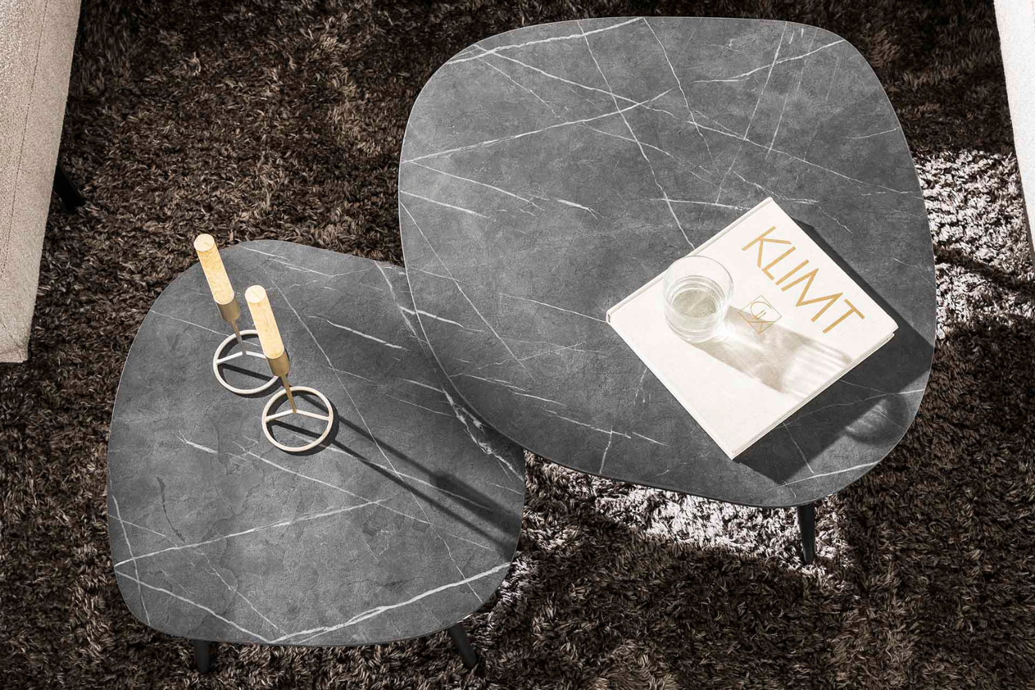 Salontafel Rock organisch — Set van 2