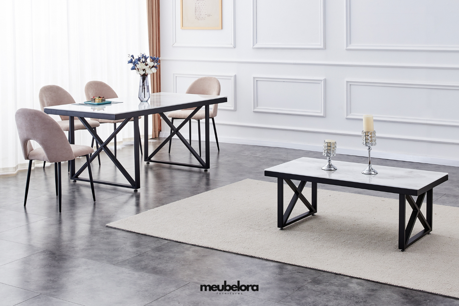 Stoel 'Amelia' — Poten in Zwart