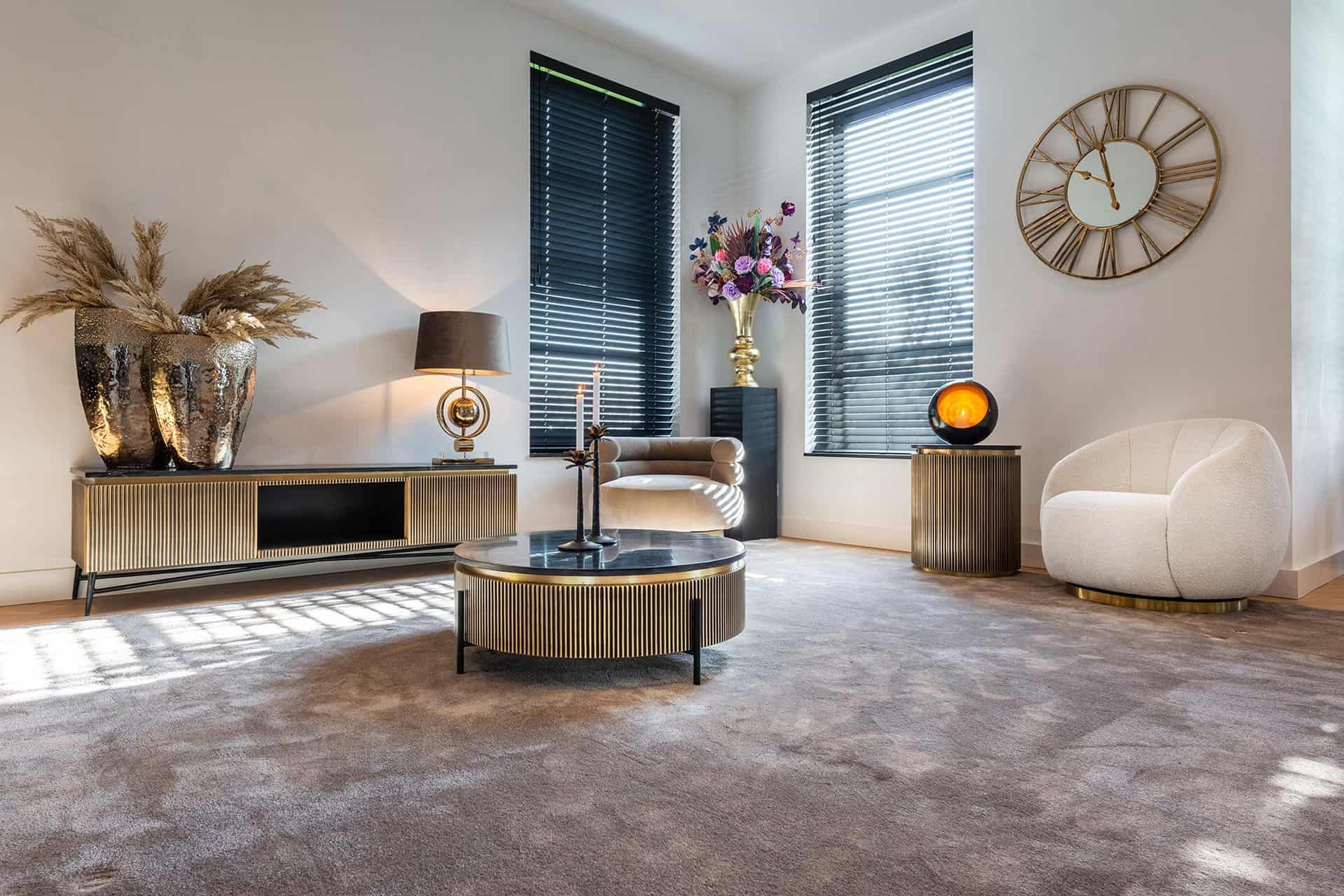 Bijzettafel Ironville 50Ø (Gold)