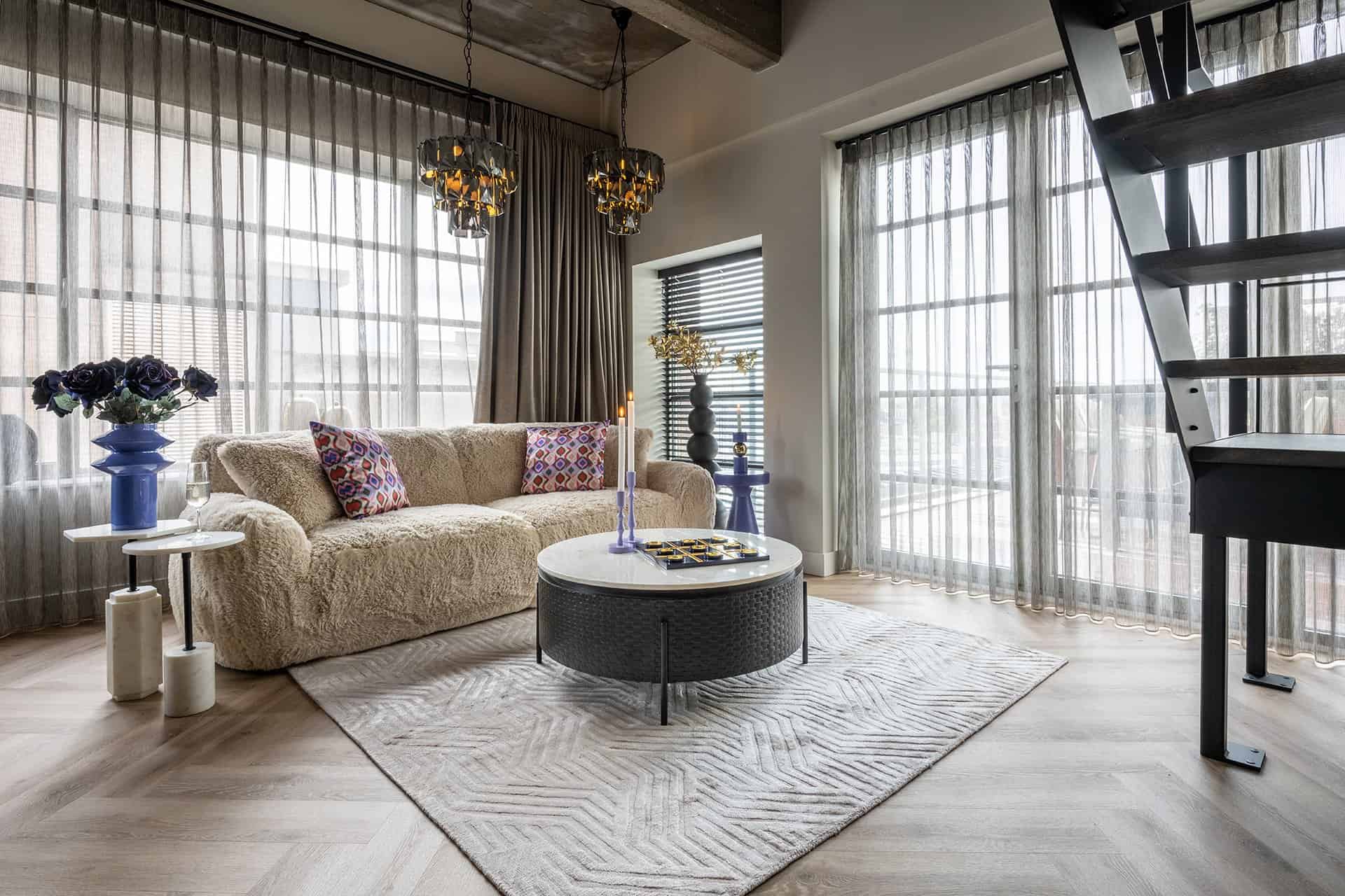 Bijzettafel Kimble paars groot 30Ø (Purple)