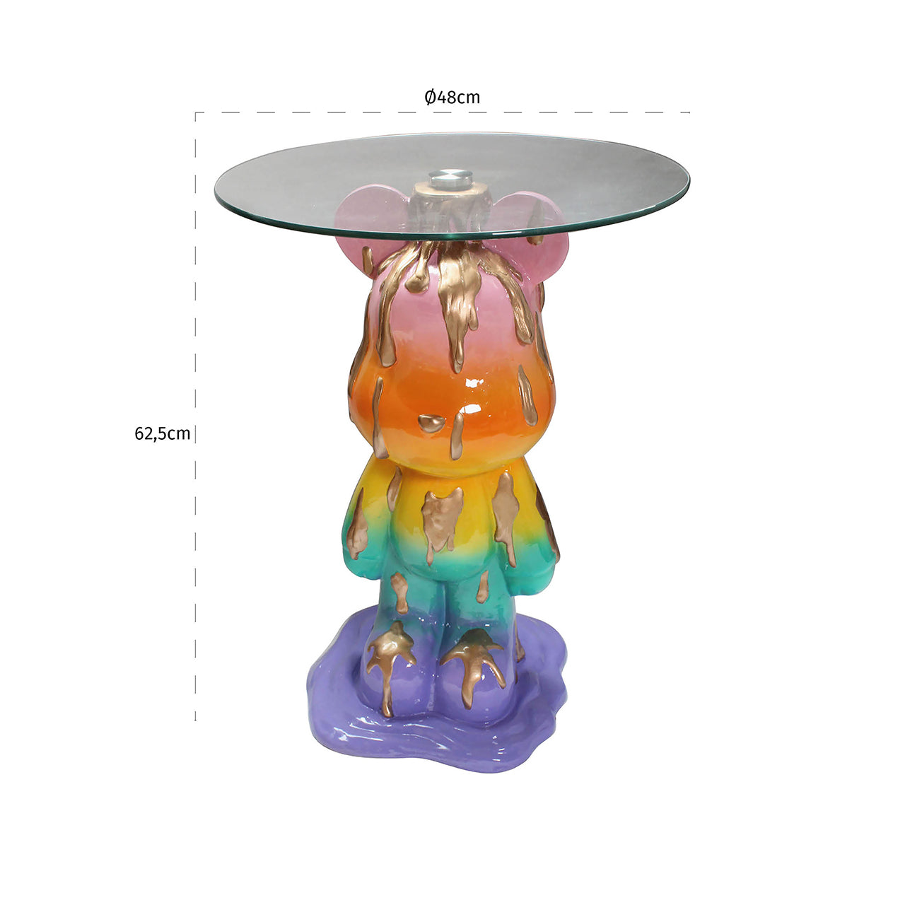 Bijzettafel Ebba (Multi / mix colors)