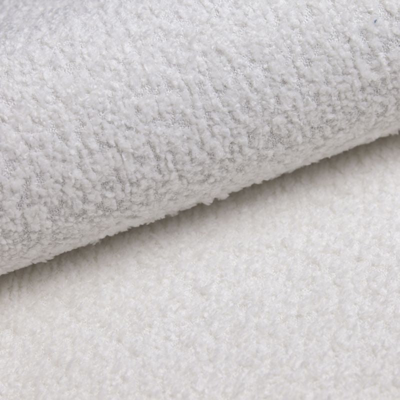 Hoekbank | NIRAYA | Wit teddy stof