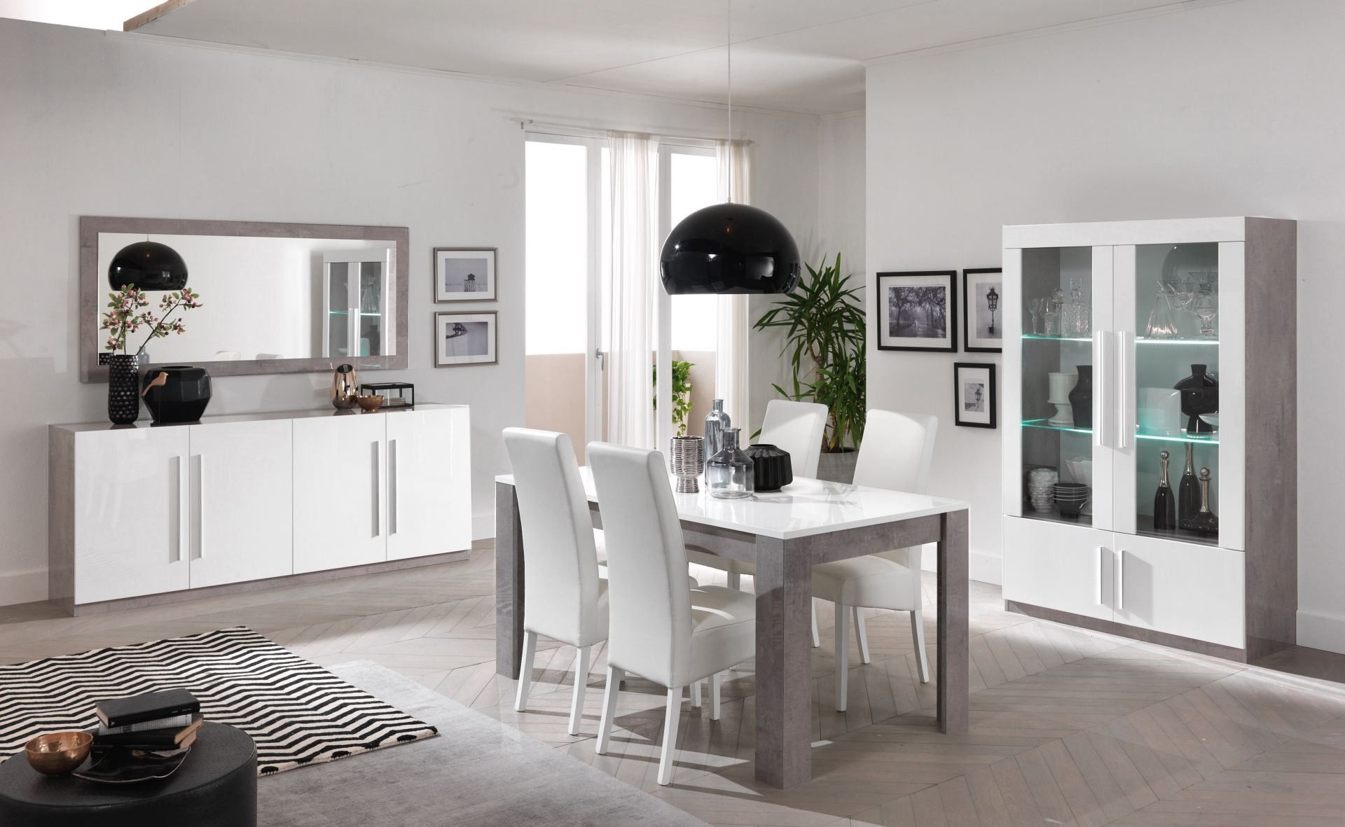 Eetkamerset Greta Beton Wit