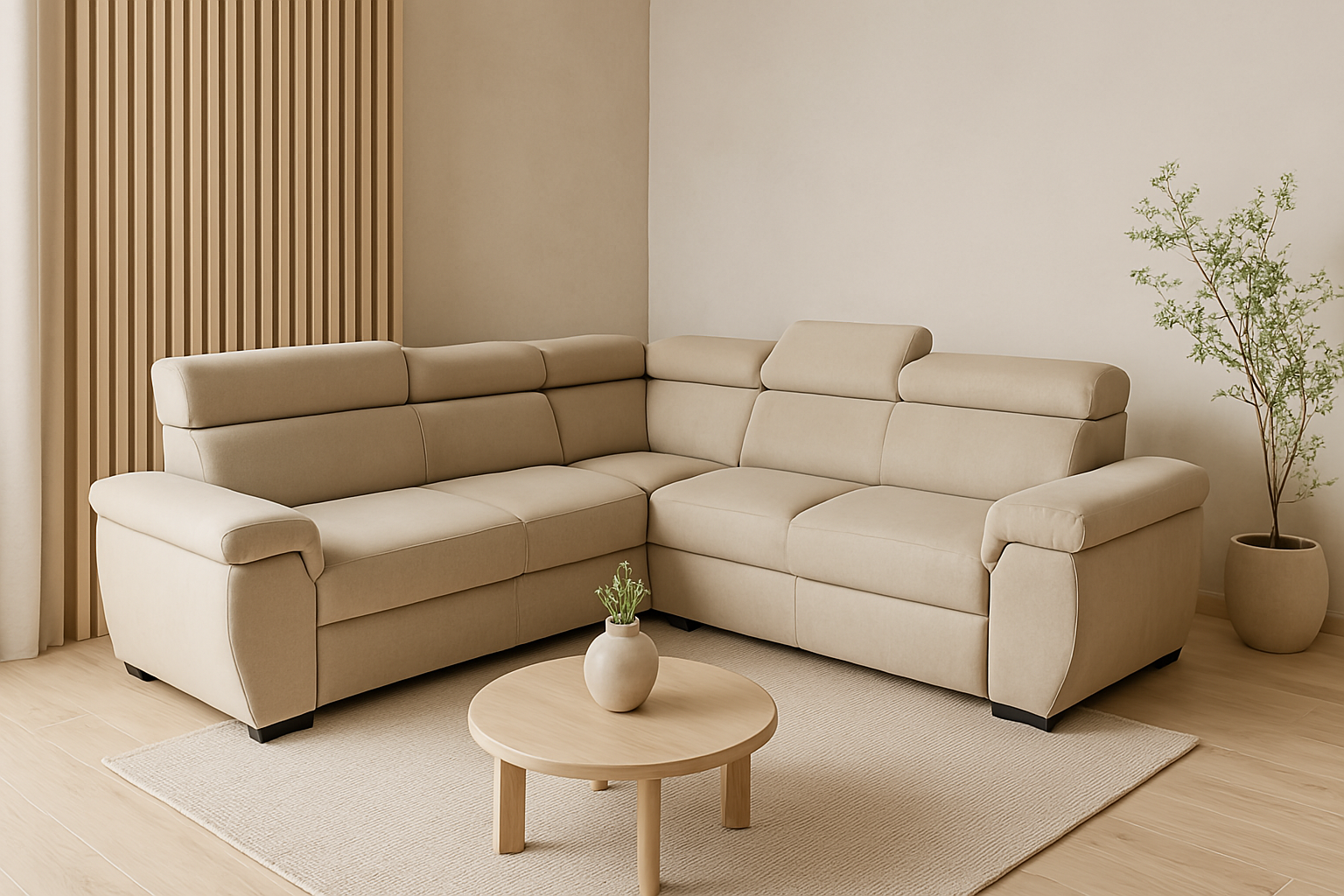 Hoeksalon BOSTON - Ecru