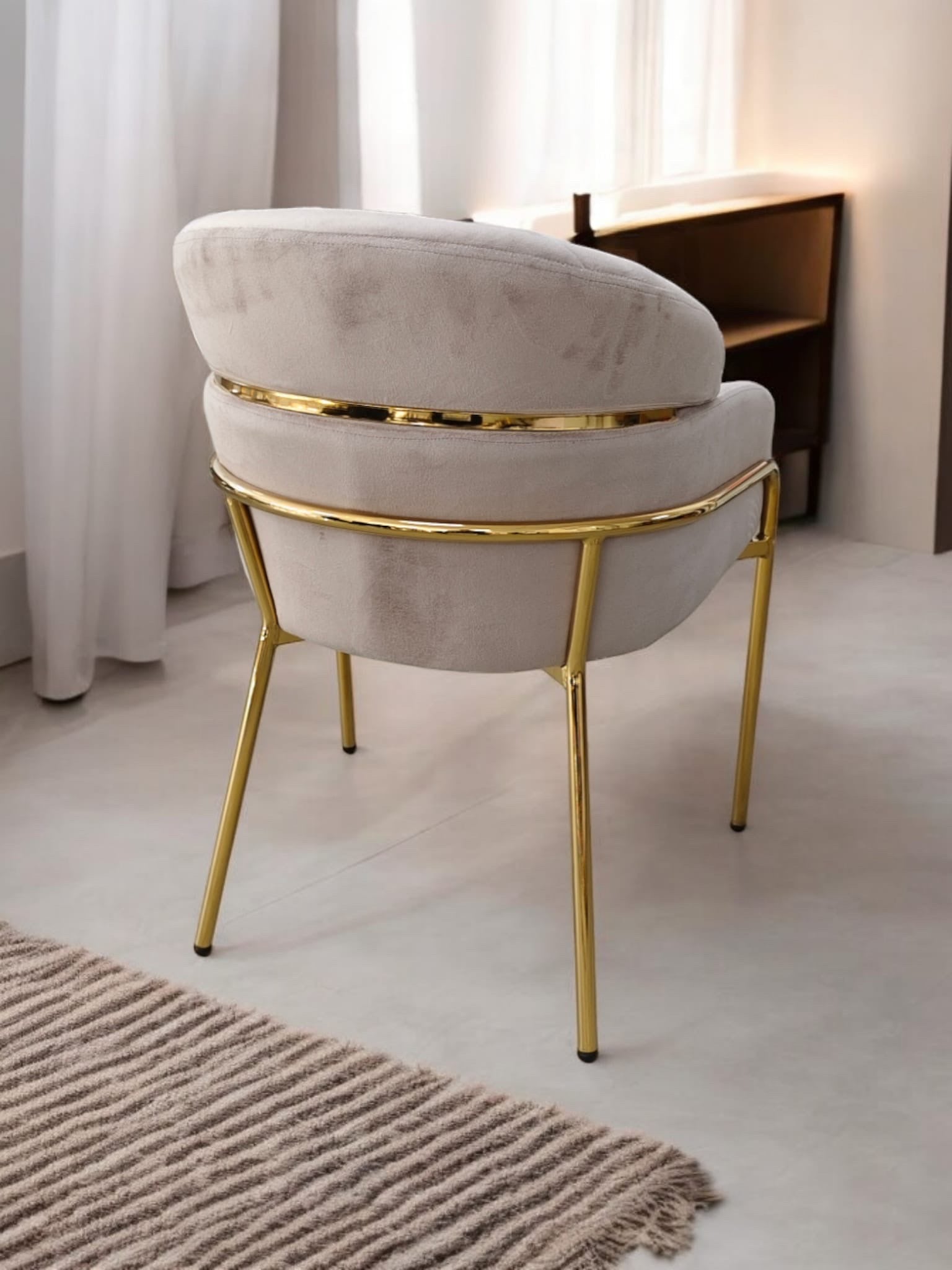 Emily Eetkamerstoel Goudkleur