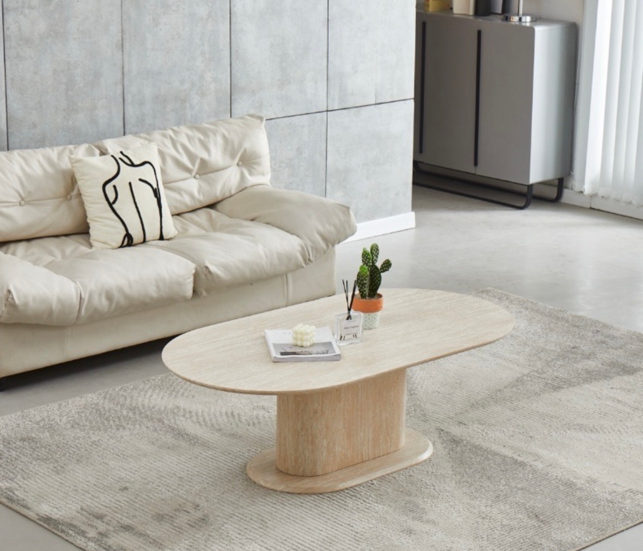 Salontafel Lea - Travertinlook