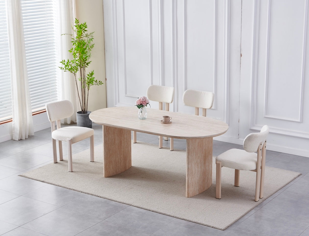 Eettafel Nore - Travertinlook