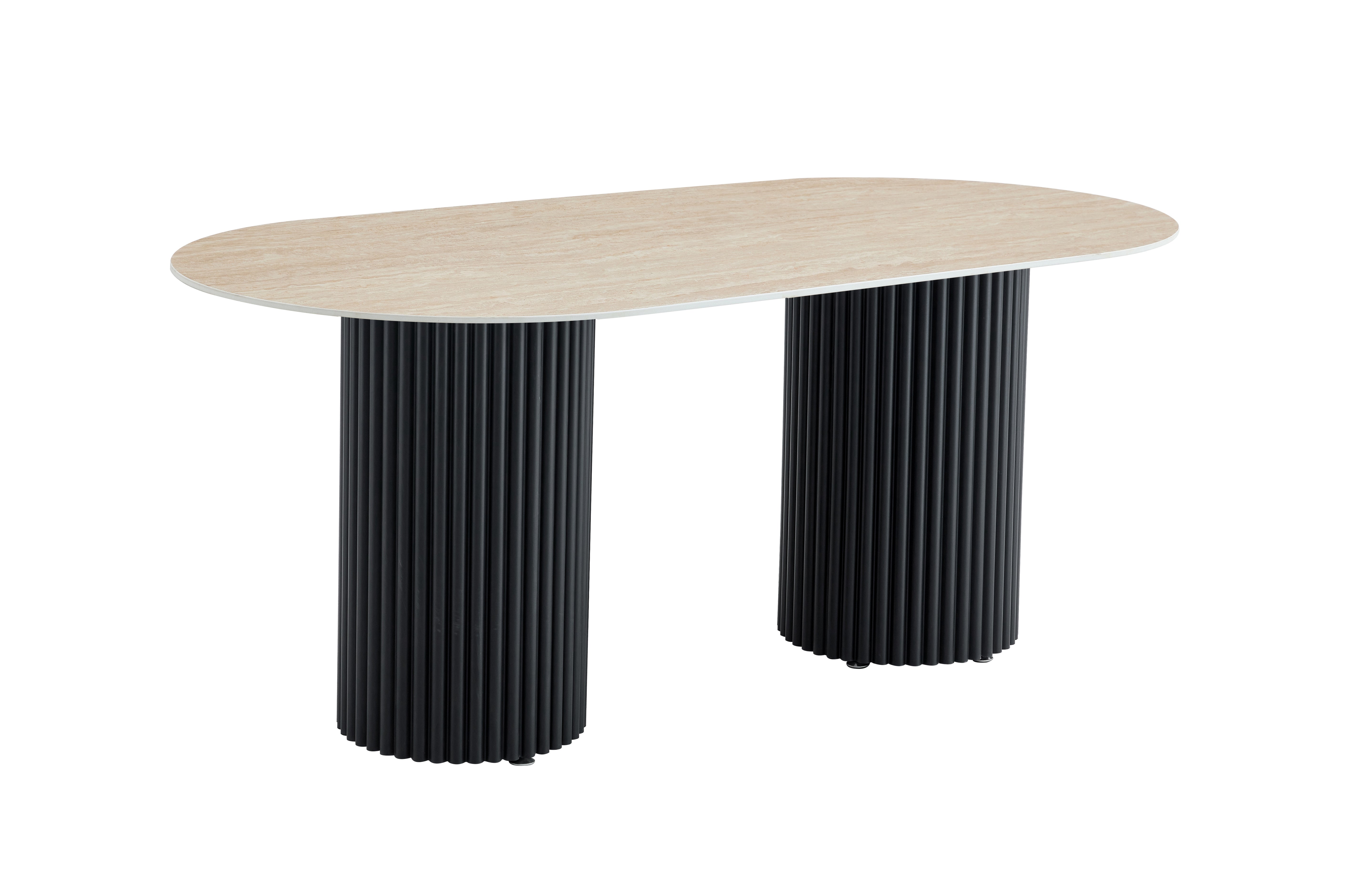 Eettafel Nora - Travertin look Keramiek - 180