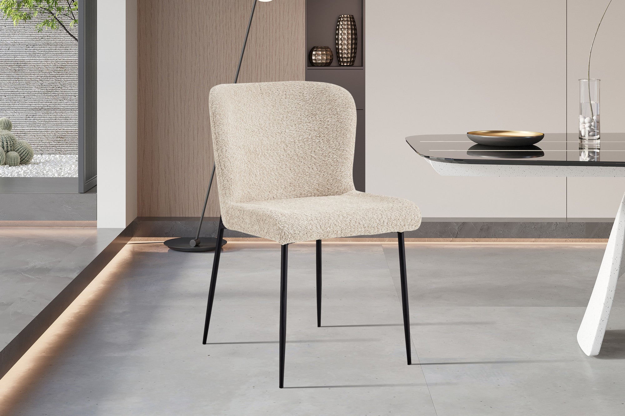 Stoel 'Lisa' Bouclé Beige