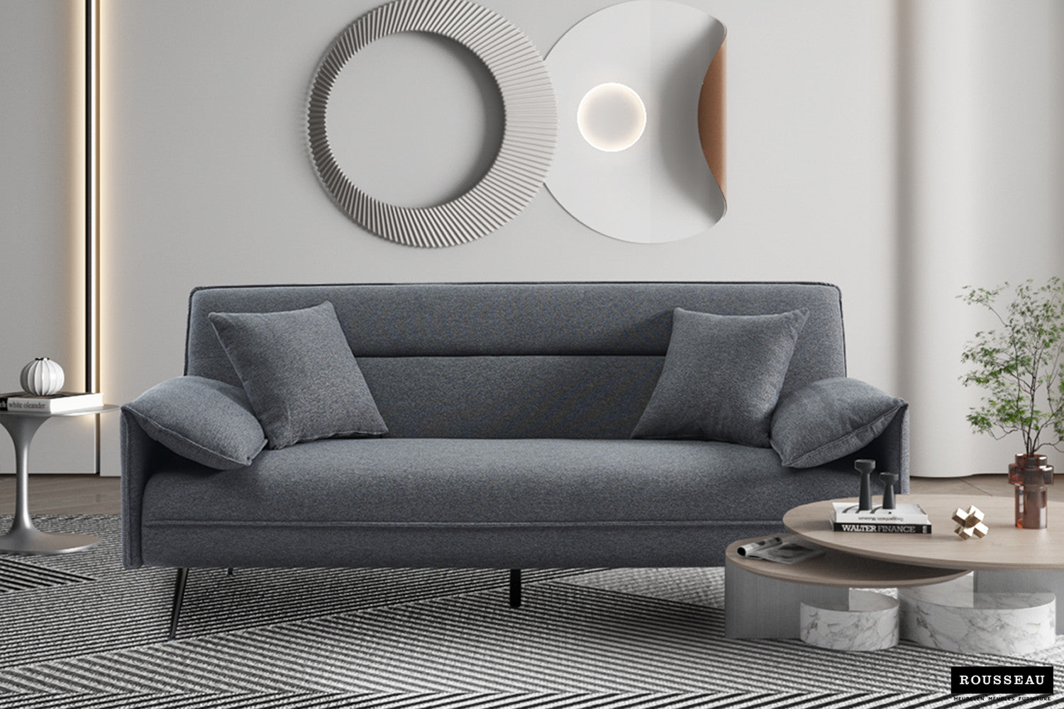 Slaapbank 'Sivas' Stof Ote Family 22 Grijs