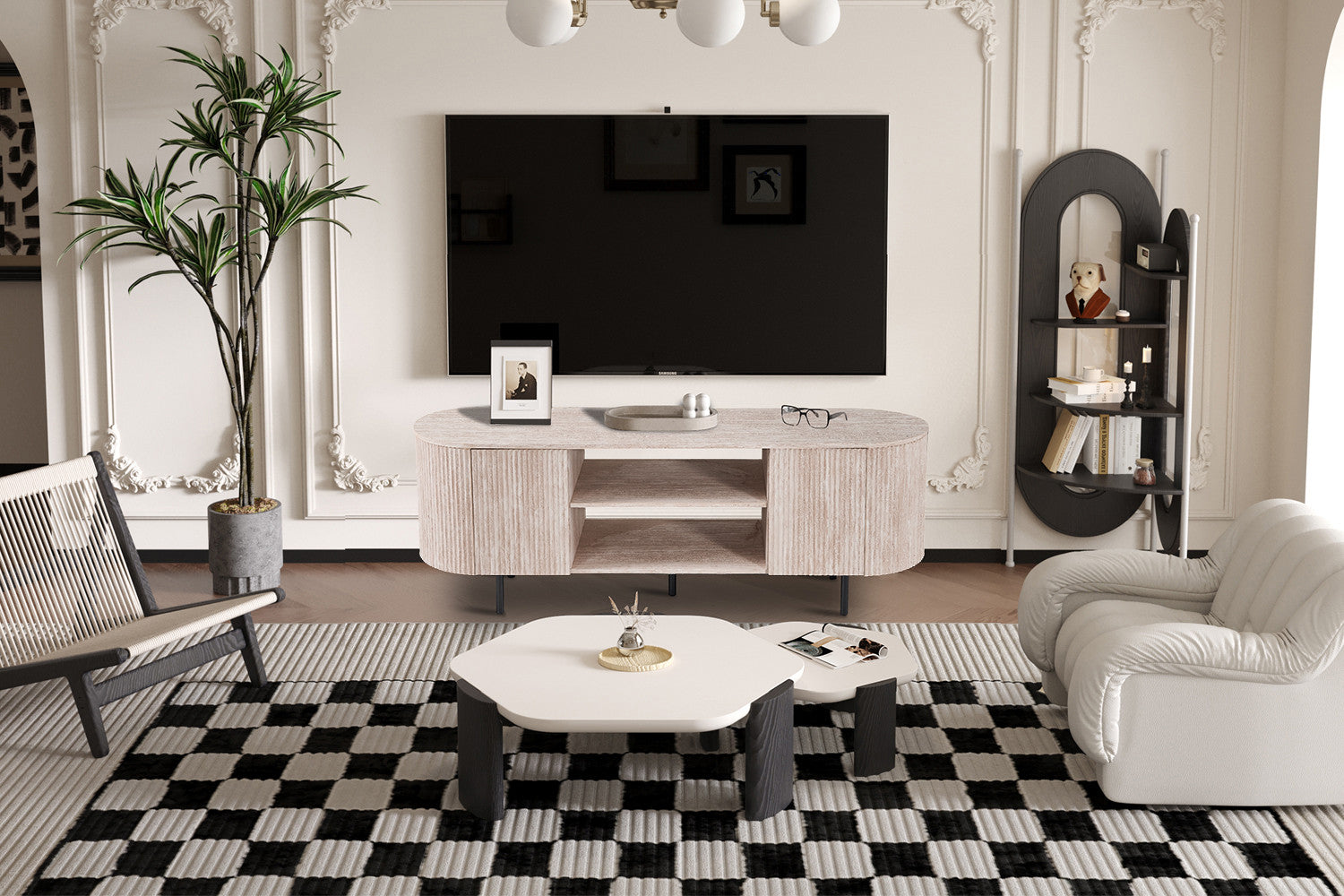 TV-meubel 'Lagos' 160 cm Decor Travertin Beige