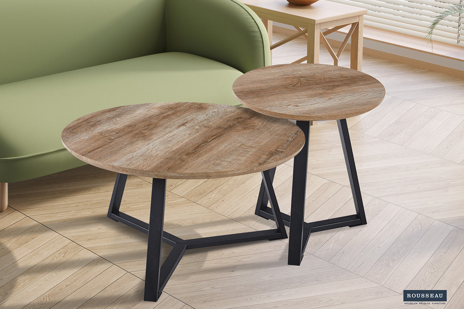 Bijzettafel 'Paso 2' Decor Oude Eik