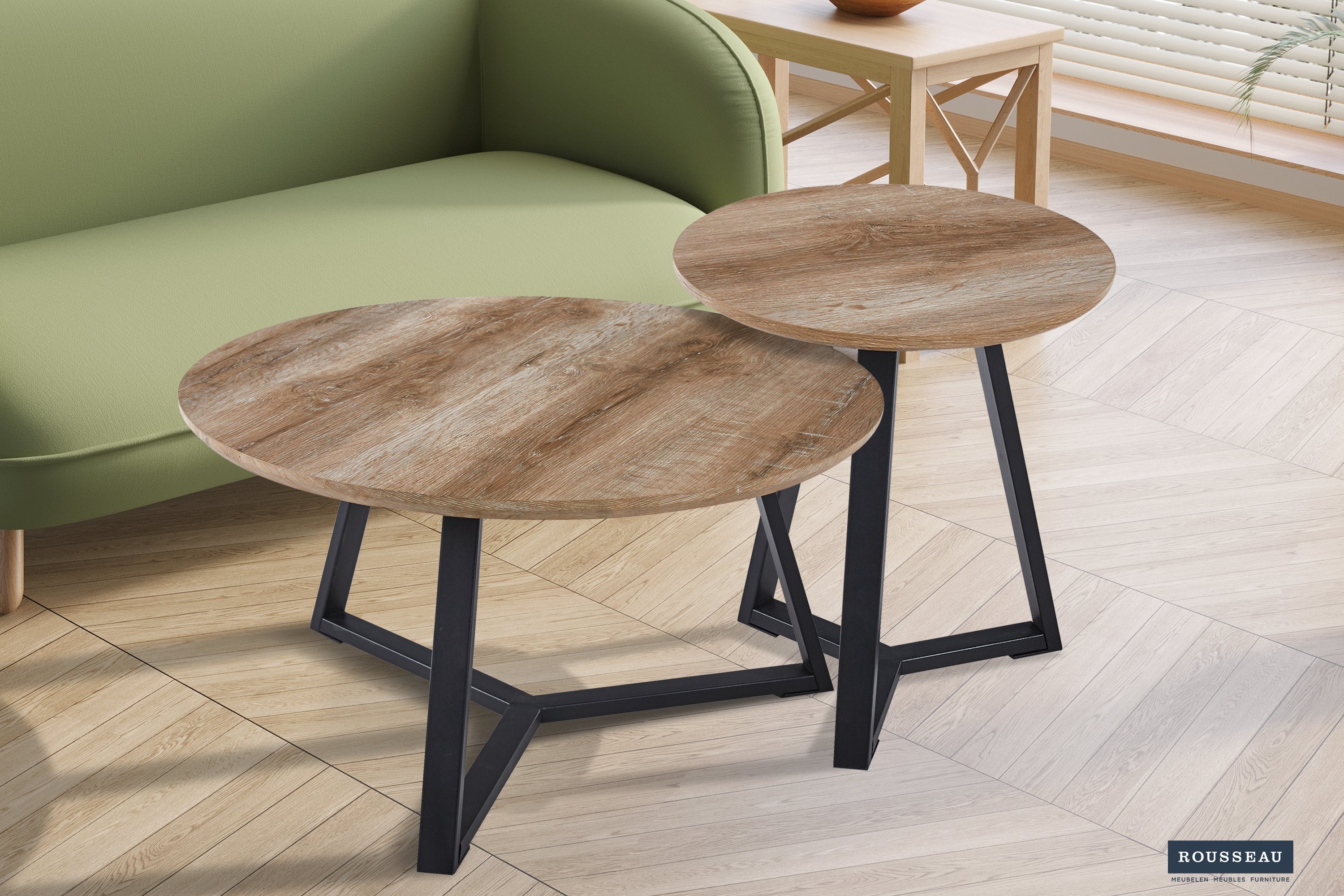 Bijzettafel 'Paso 2' Decor Oude Eik