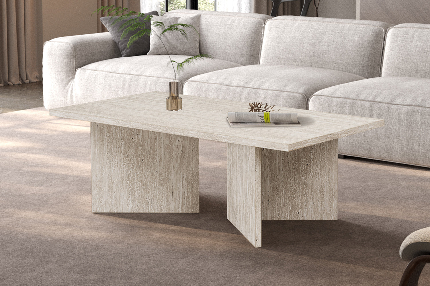 Salontafel 'Litar' Decor Travertin Beige