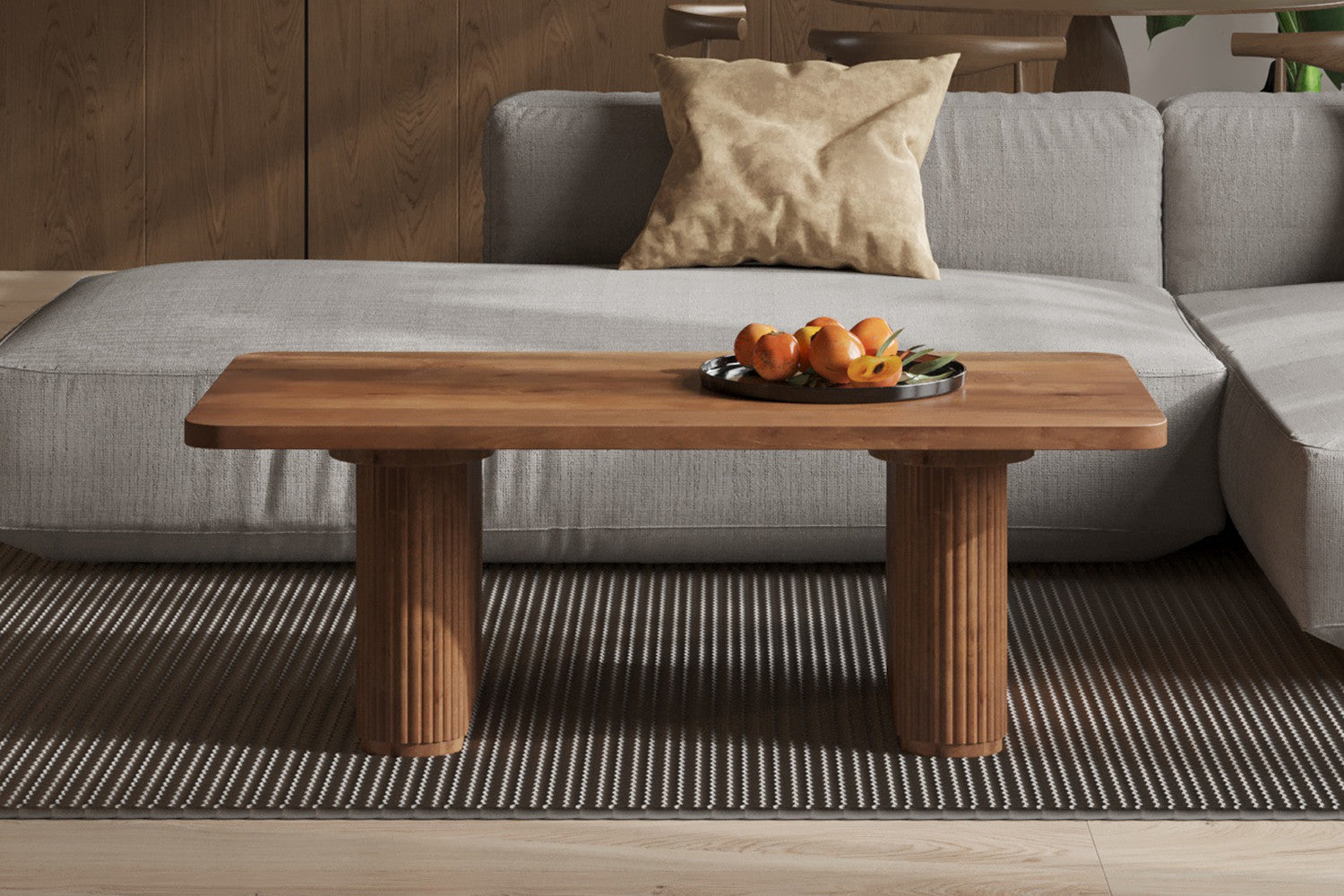 Salontafel 'Jean' Mangohout Lichtbruin