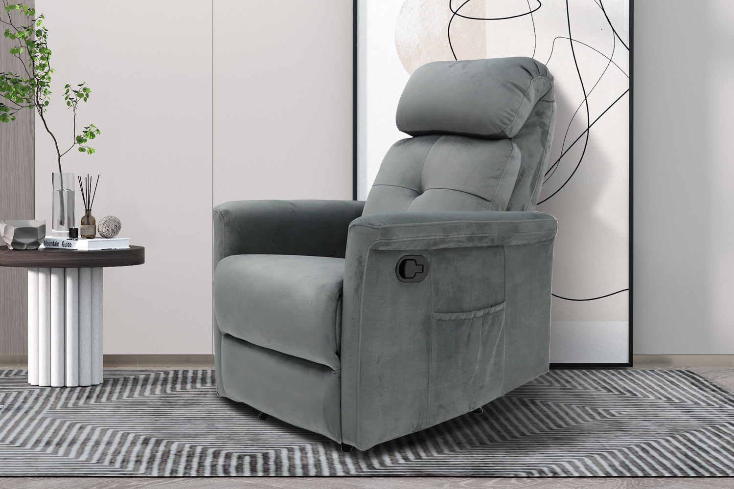 Relax 'Wuhan' manueel verstelbaar Stof Grijs