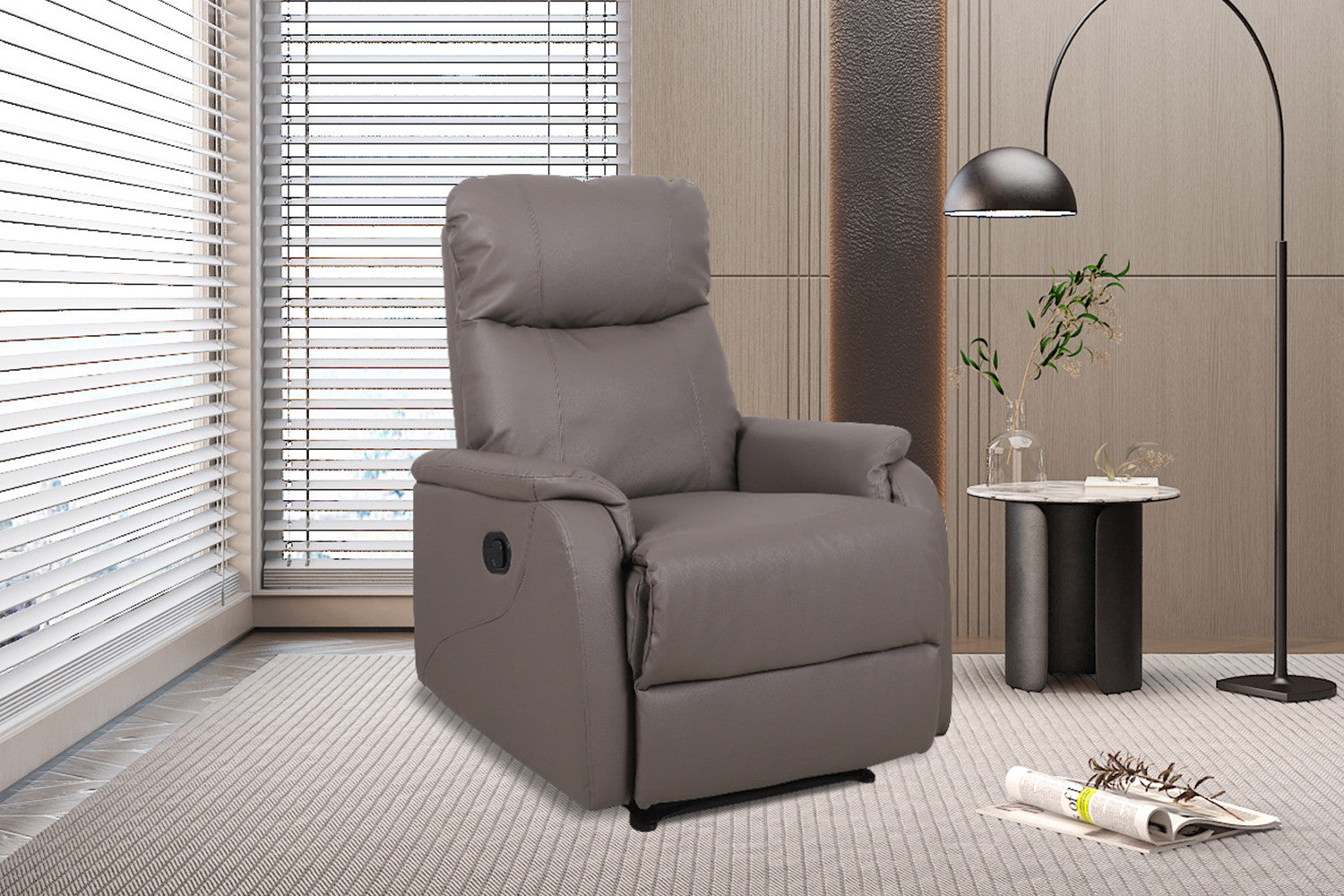 Relax 'Tokio' manueel verstelbaar PU Taupe