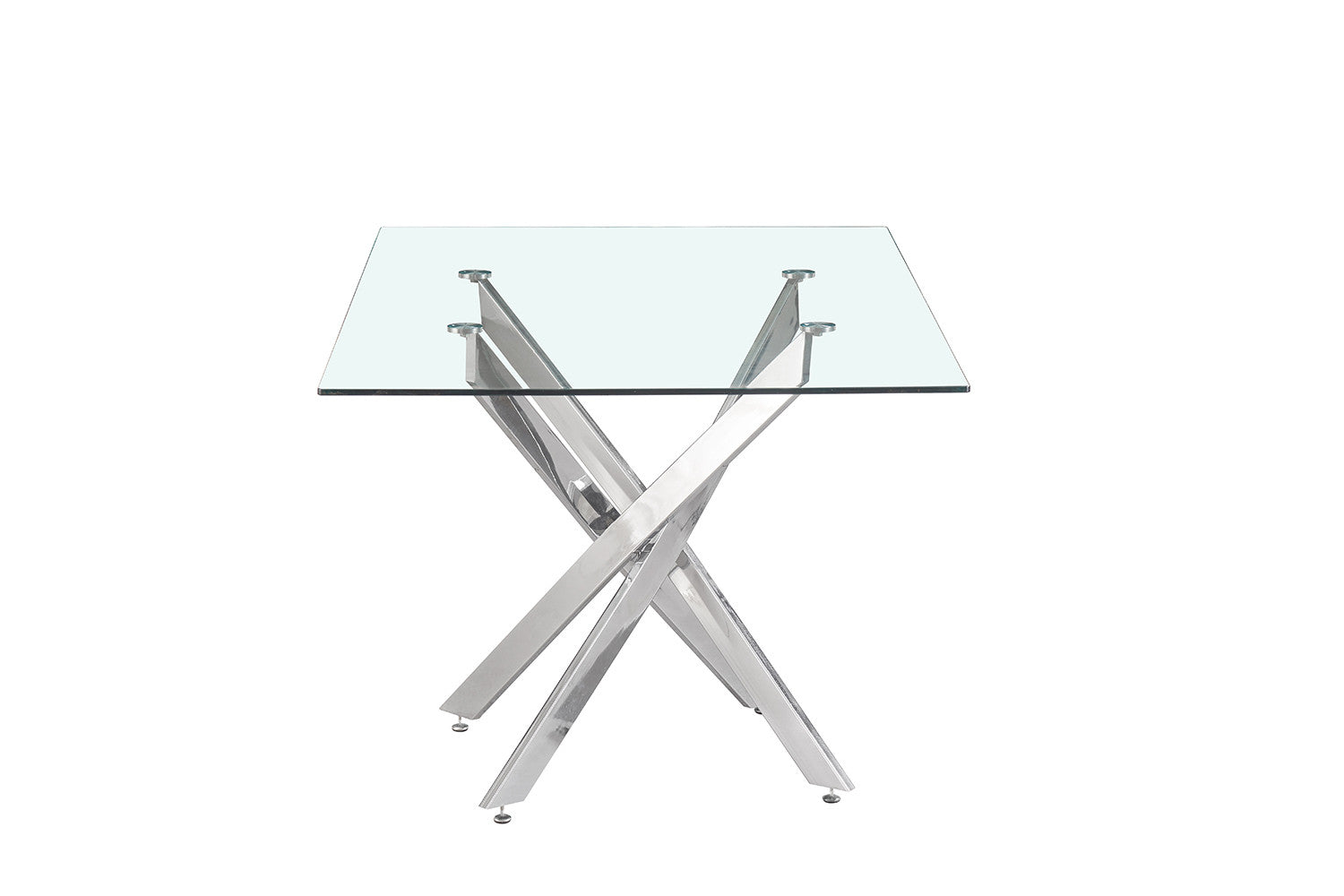 Tafel 'Lasi' 160 cm Glas, Poten Chroom