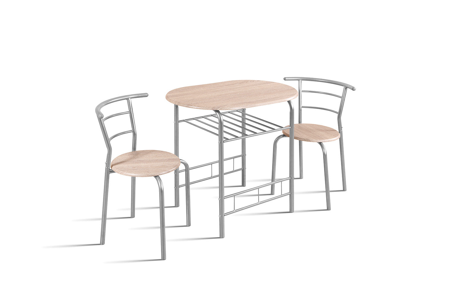 Tafelset 'Adam' Grijs metaal Decor sonoma