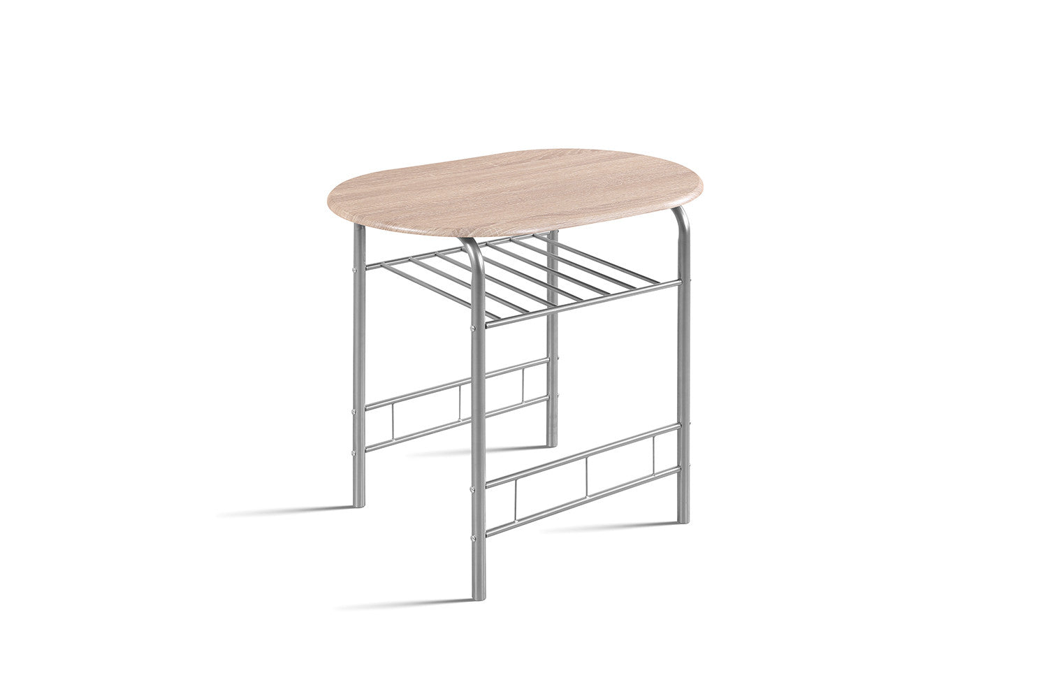 Tafelset 'Adam' Grijs metaal Decor sonoma