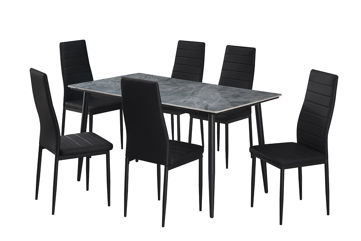 Tafel 'Kenzo' 140 cm Rechthoekig Steen Grijs