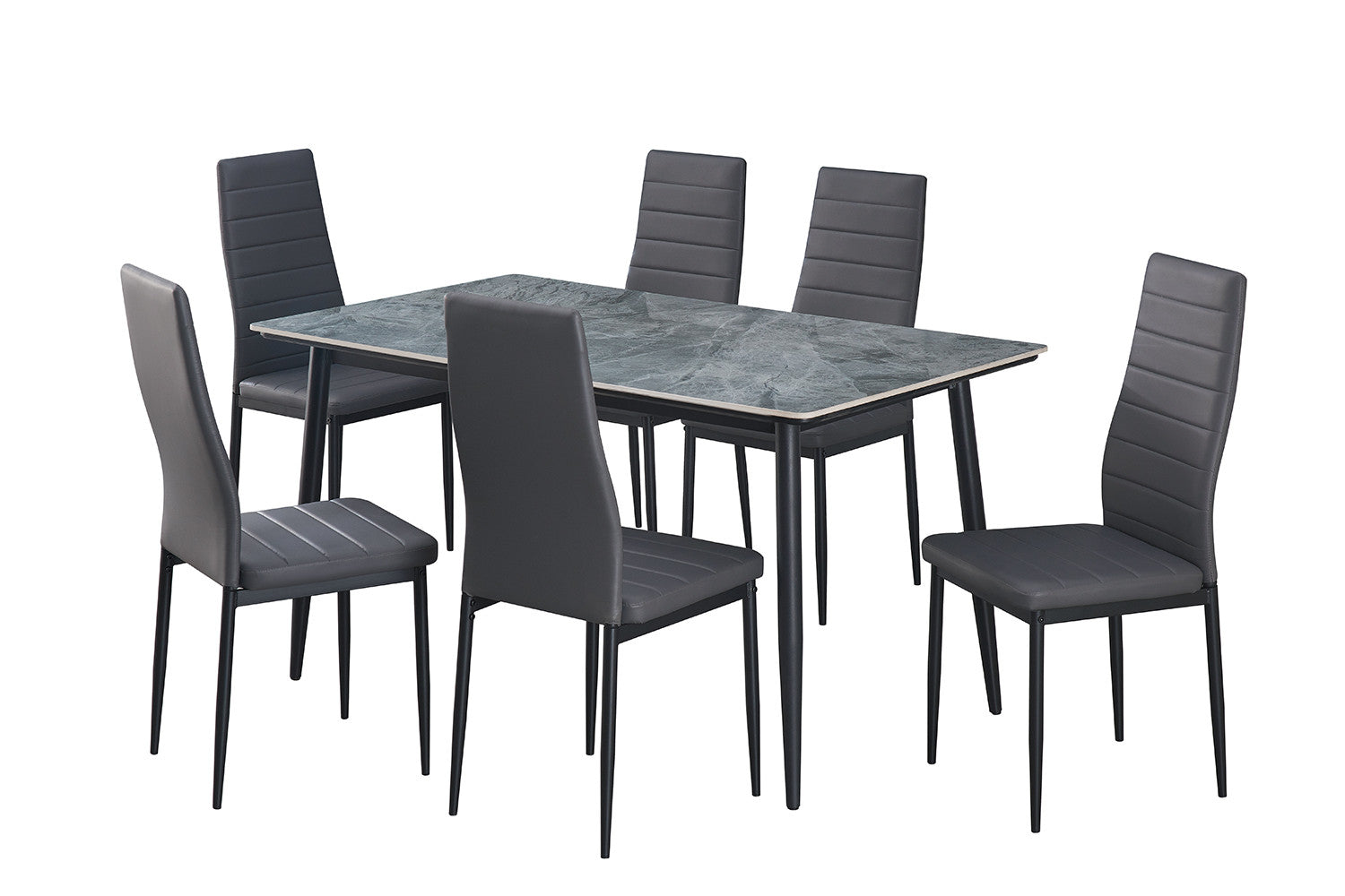 Tafel 'Kenzo' 140 cm Rechthoekig Steen Grijs