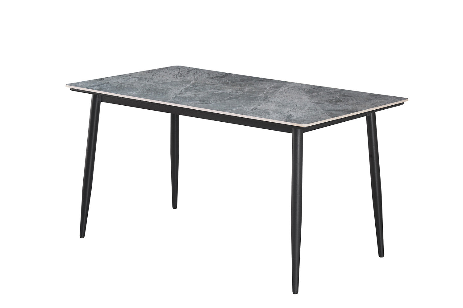 Tafel 'Kenzo' 140 cm Rechthoekig Steen Grijs