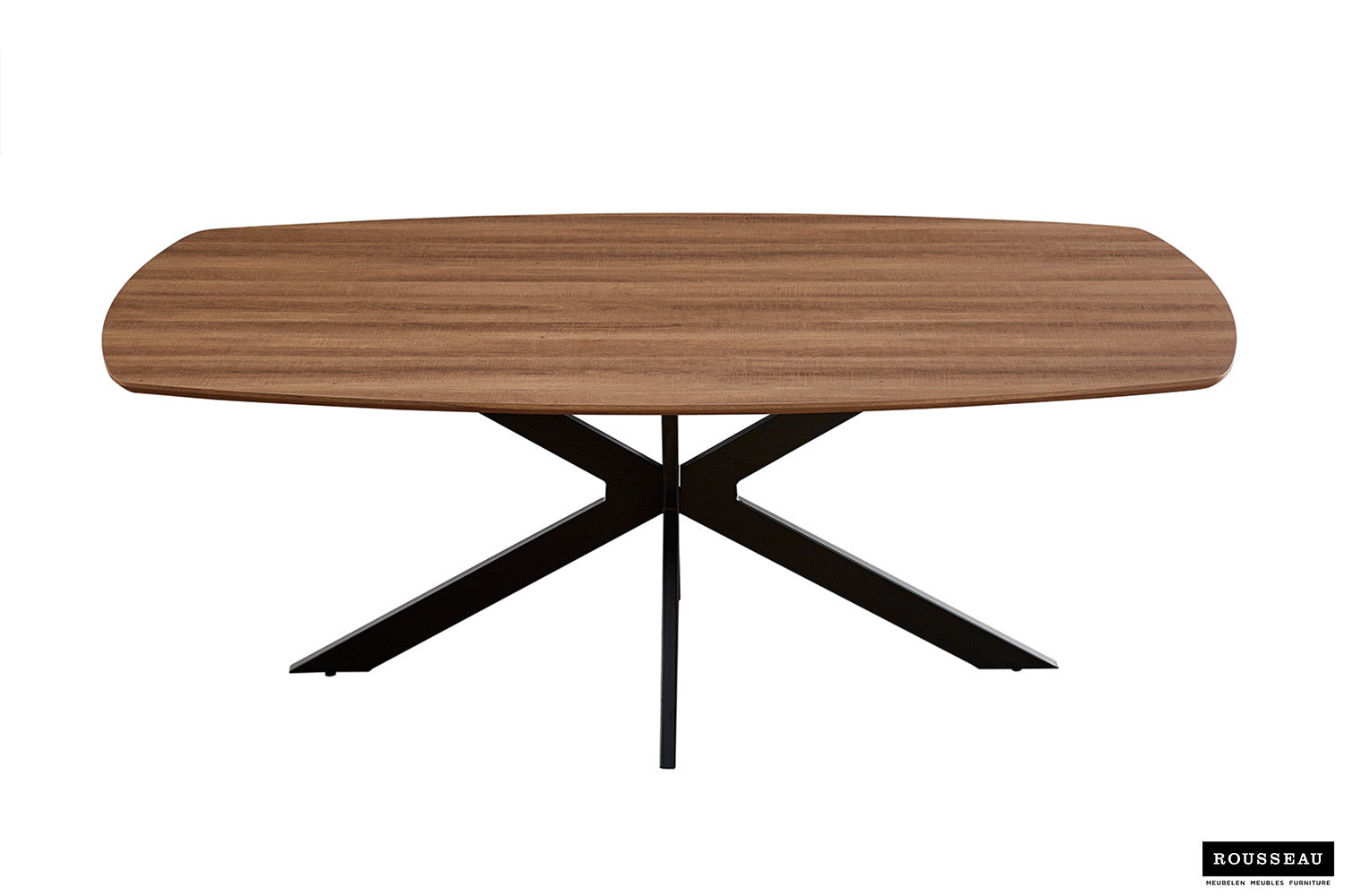 Tafel 'Aziz' 200 cm Deens Ovaal Decor Oude Eik