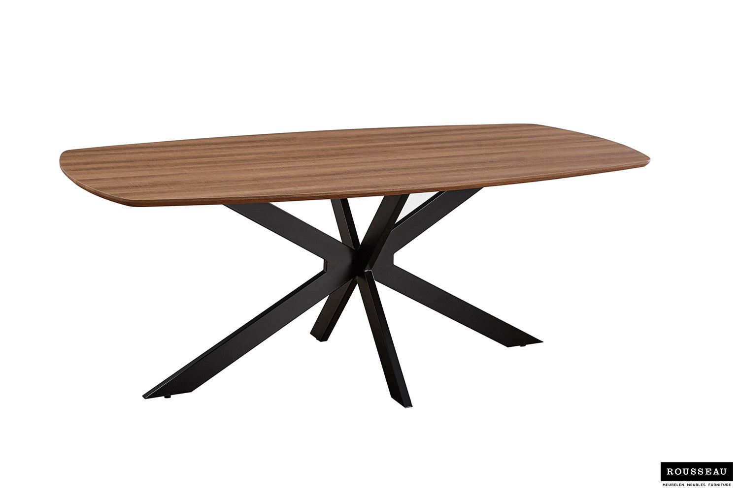 Tafel 'Aziz' 200 cm Deens Ovaal Decor Oude Eik