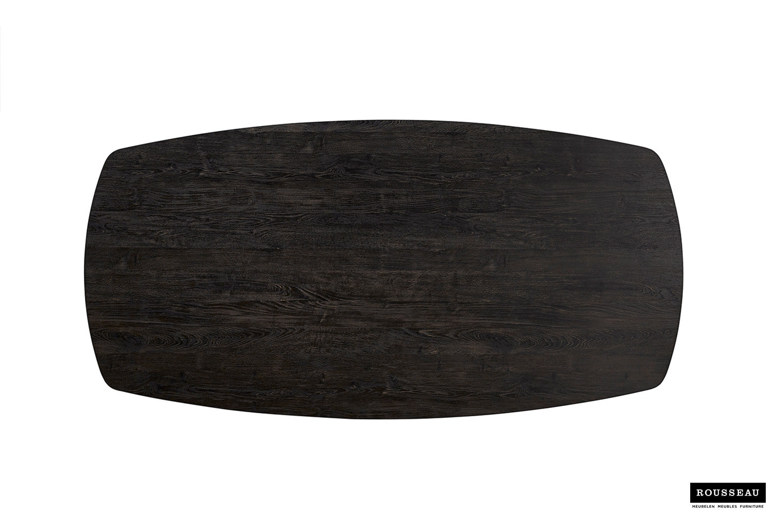 Tafel 'Aziz' 200 cm Deens Ovaal Decor Donkerbruin