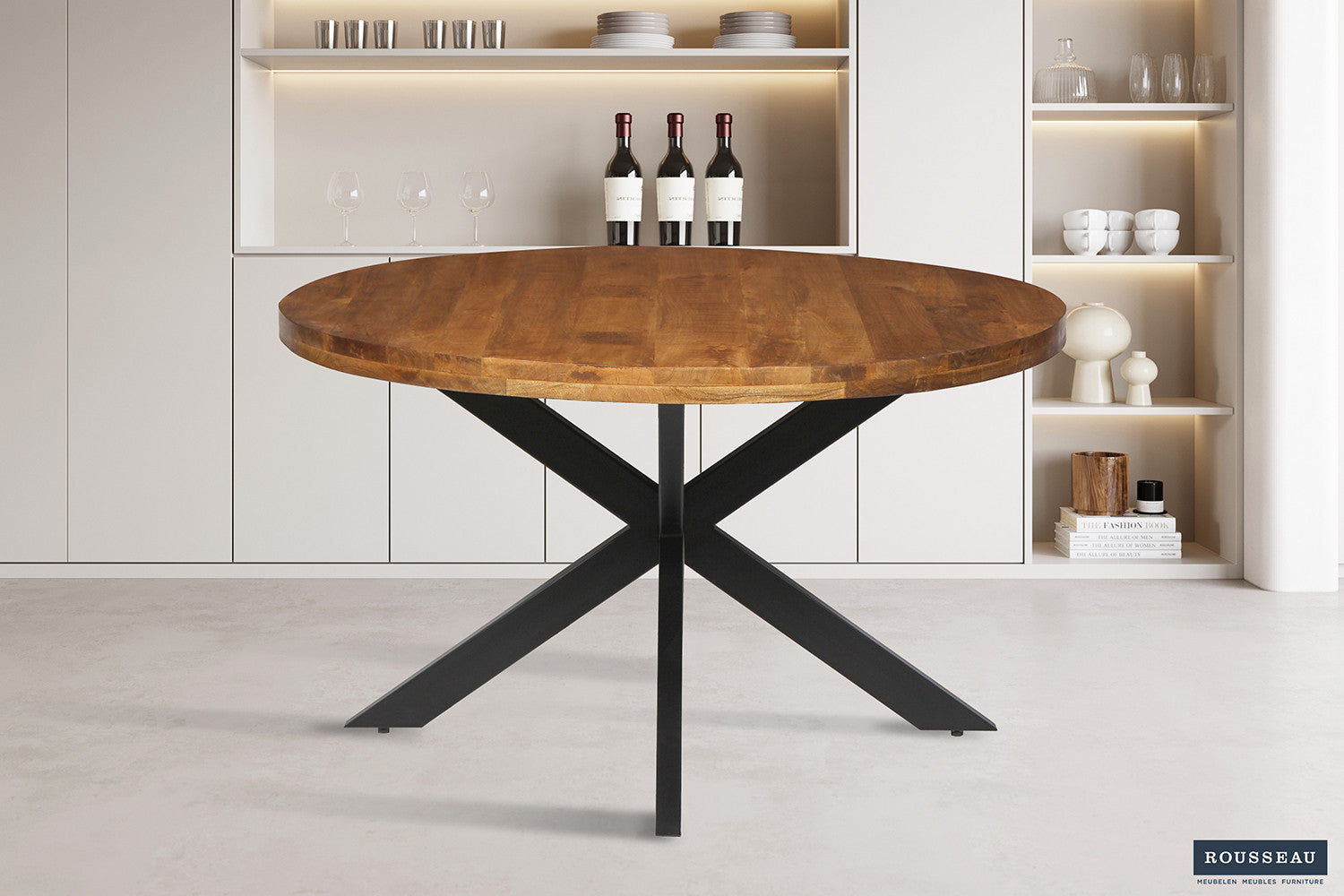 Tafel 'Maria' 130 cm Rond Mangohout