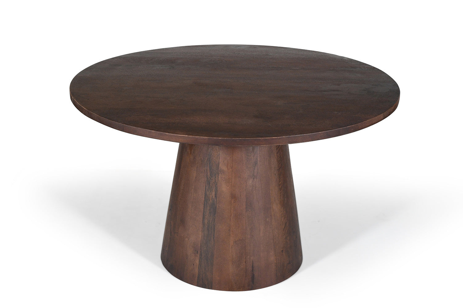 Tafel 'Tommy' 130 cm Rond Mangohout Bruin