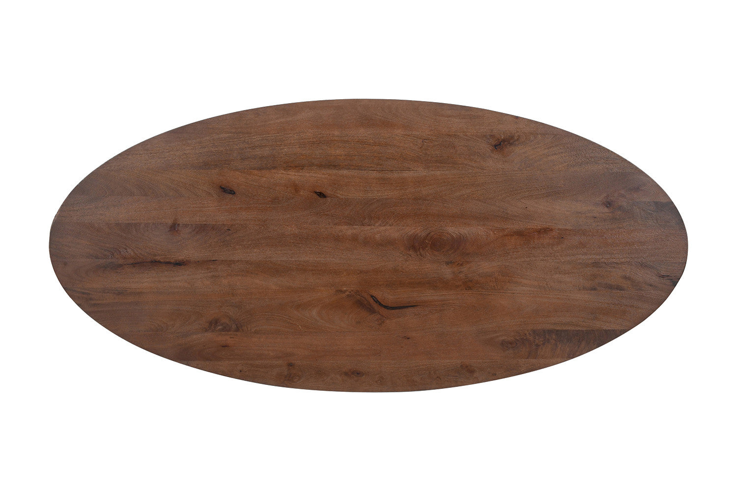 Tafel 'Tommy' 220x100 cm Ovaal Spider-Poot Mangohout Bruin