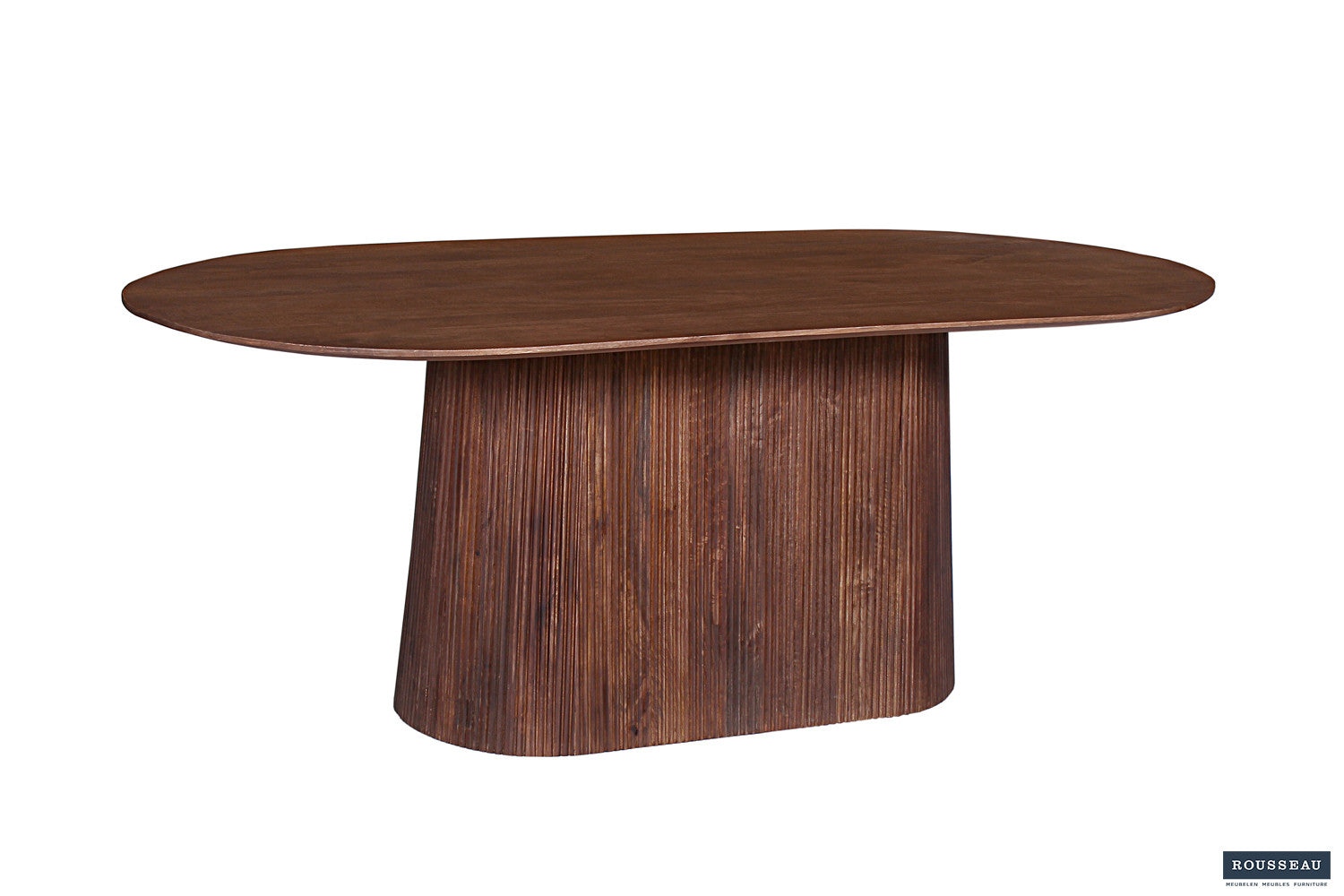 Tafel 'Miguel' 200 cm Ovaal Mangohout Lichtbruin