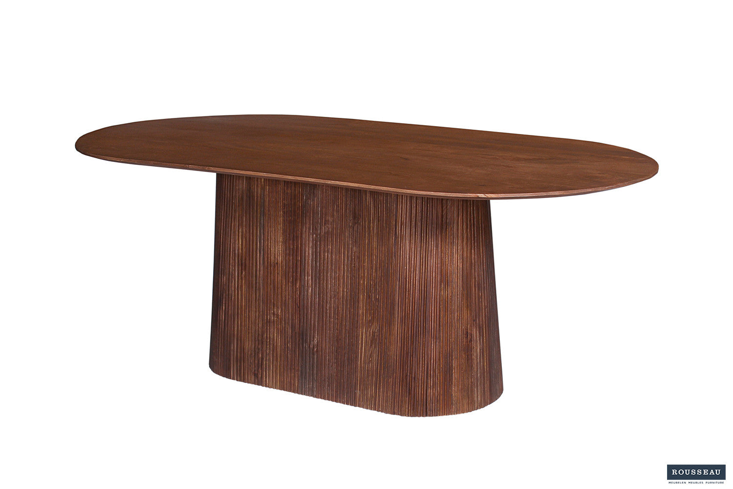Tafel 'Miguel' 200 cm Ovaal Mangohout Lichtbruin