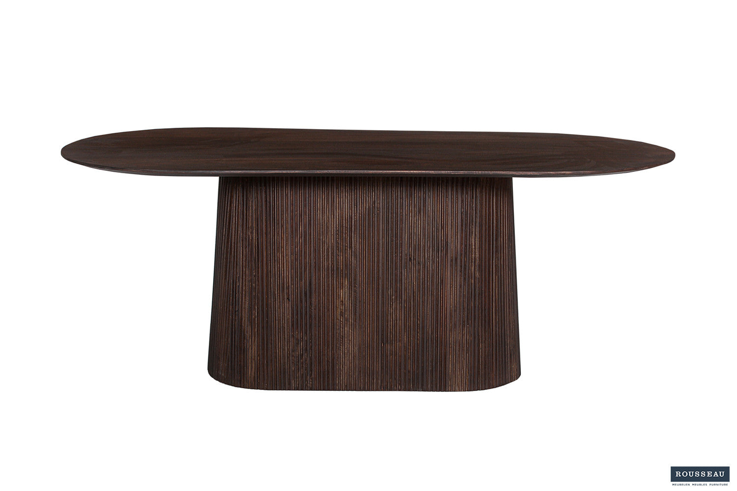 Tafel 'Miguel' 200 cm Ovaal Mangohout Donkerbruin