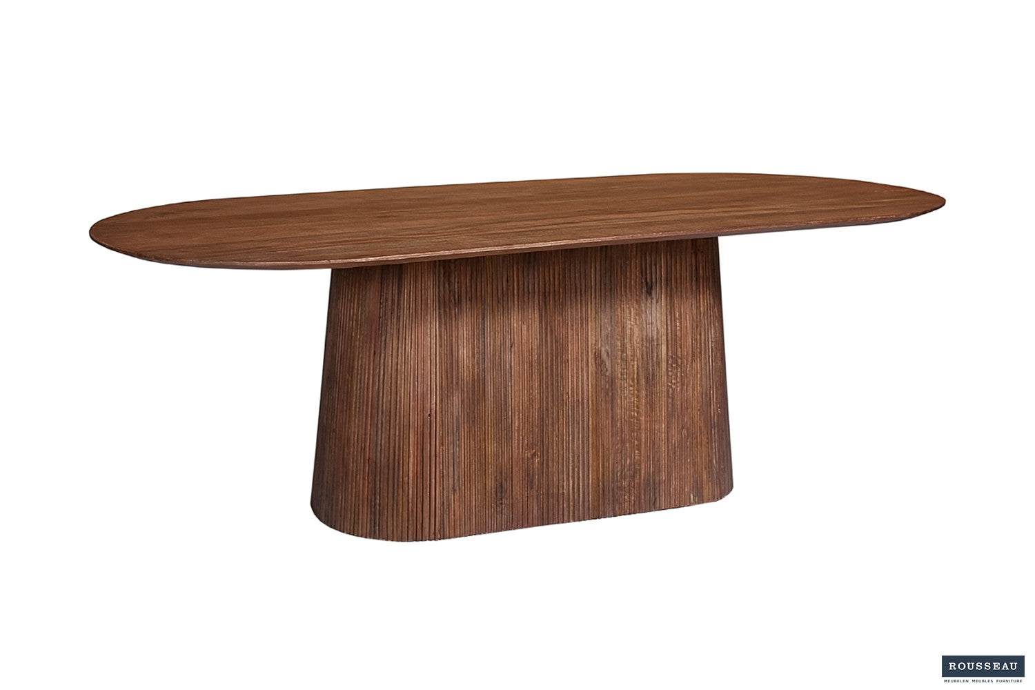Tafel 'Miguel' 230 cm Ovaal Mangohout Lichtbruin