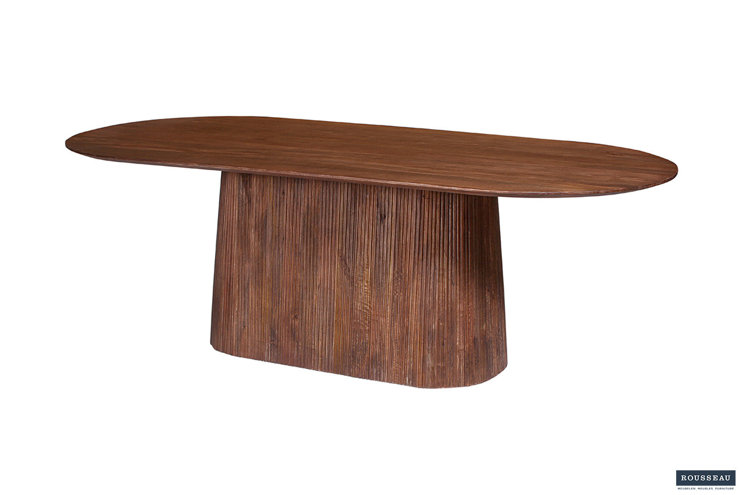 Tafel 'Miguel' 230 cm Ovaal Mangohout Lichtbruin