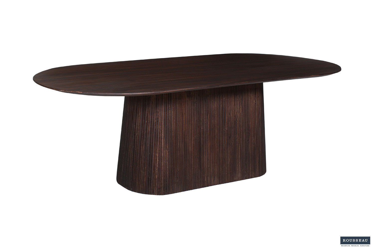 Tafel 'Miguel' 230 cm Ovaal Mangohout Donkerbruin
