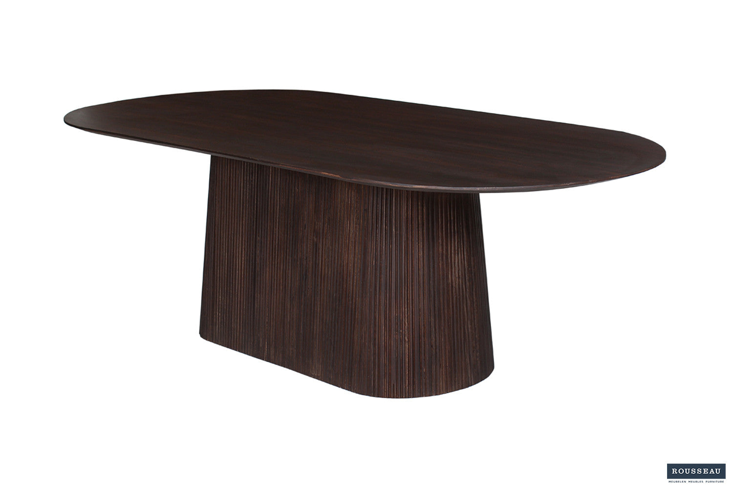 Tafel 'Miguel' 230 cm Ovaal Mangohout Donkerbruin