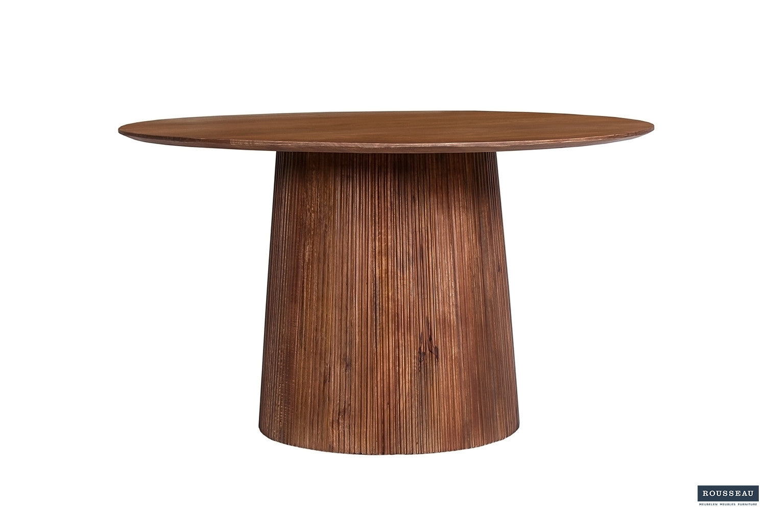 Tafel 'Miguel' 130 cm Rond Mangohout Lichtbruin