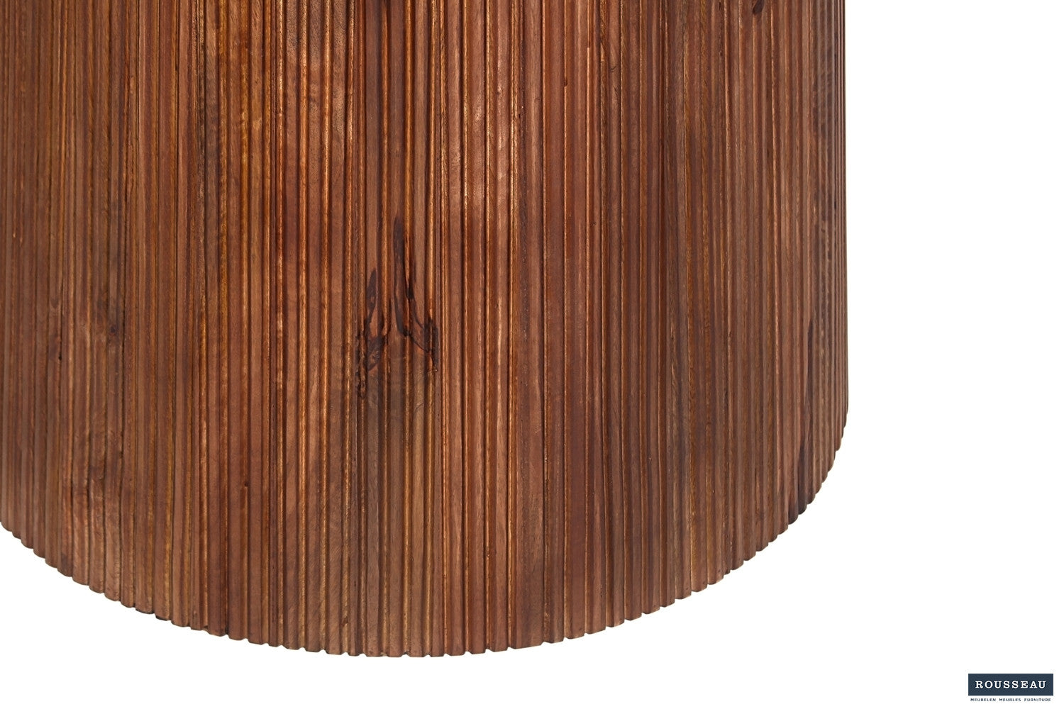Tafel 'Miguel' 130 cm Rond Mangohout Lichtbruin