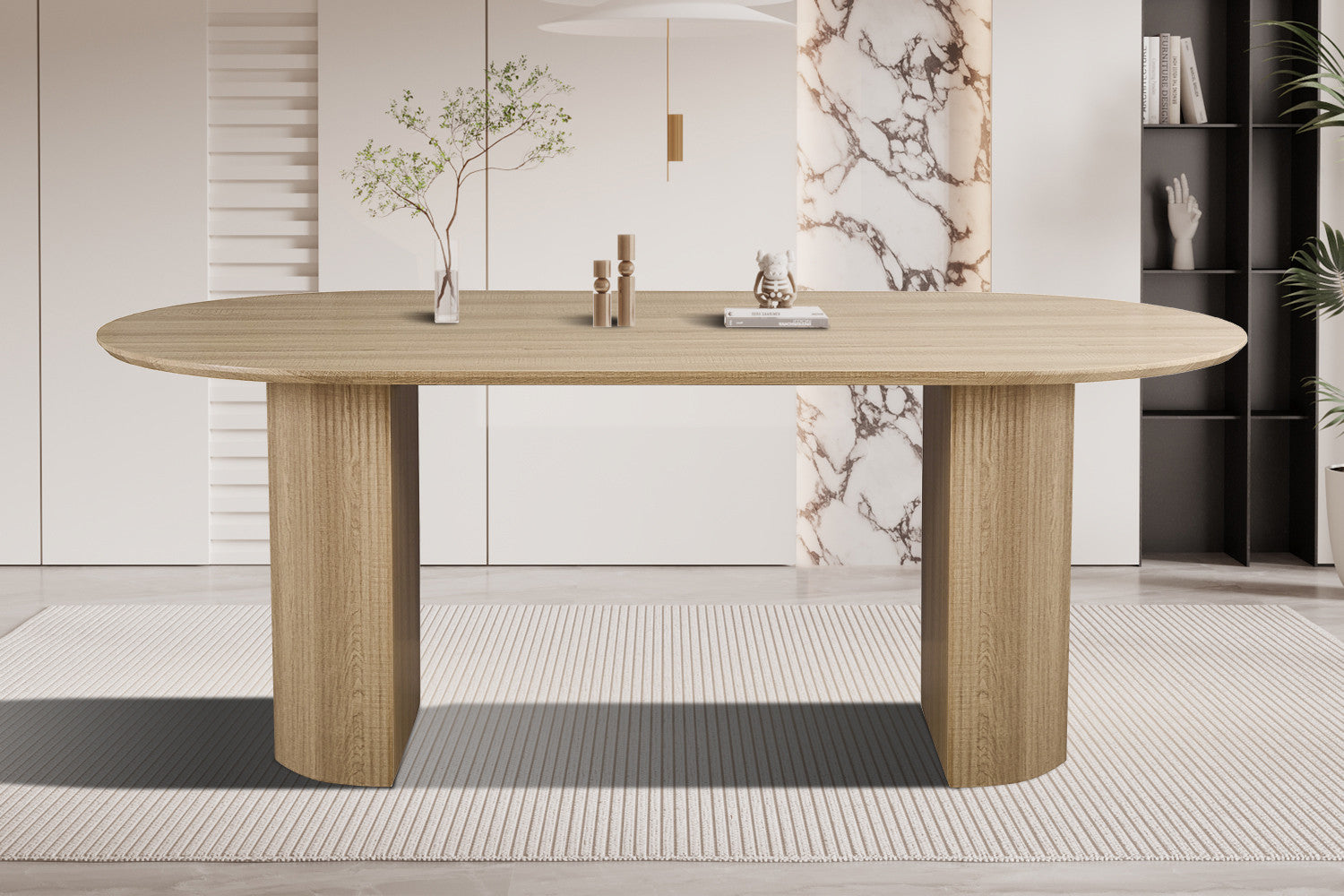 Tafel 'Lagos' 200 cm Ovaal Decor Eik Naturel