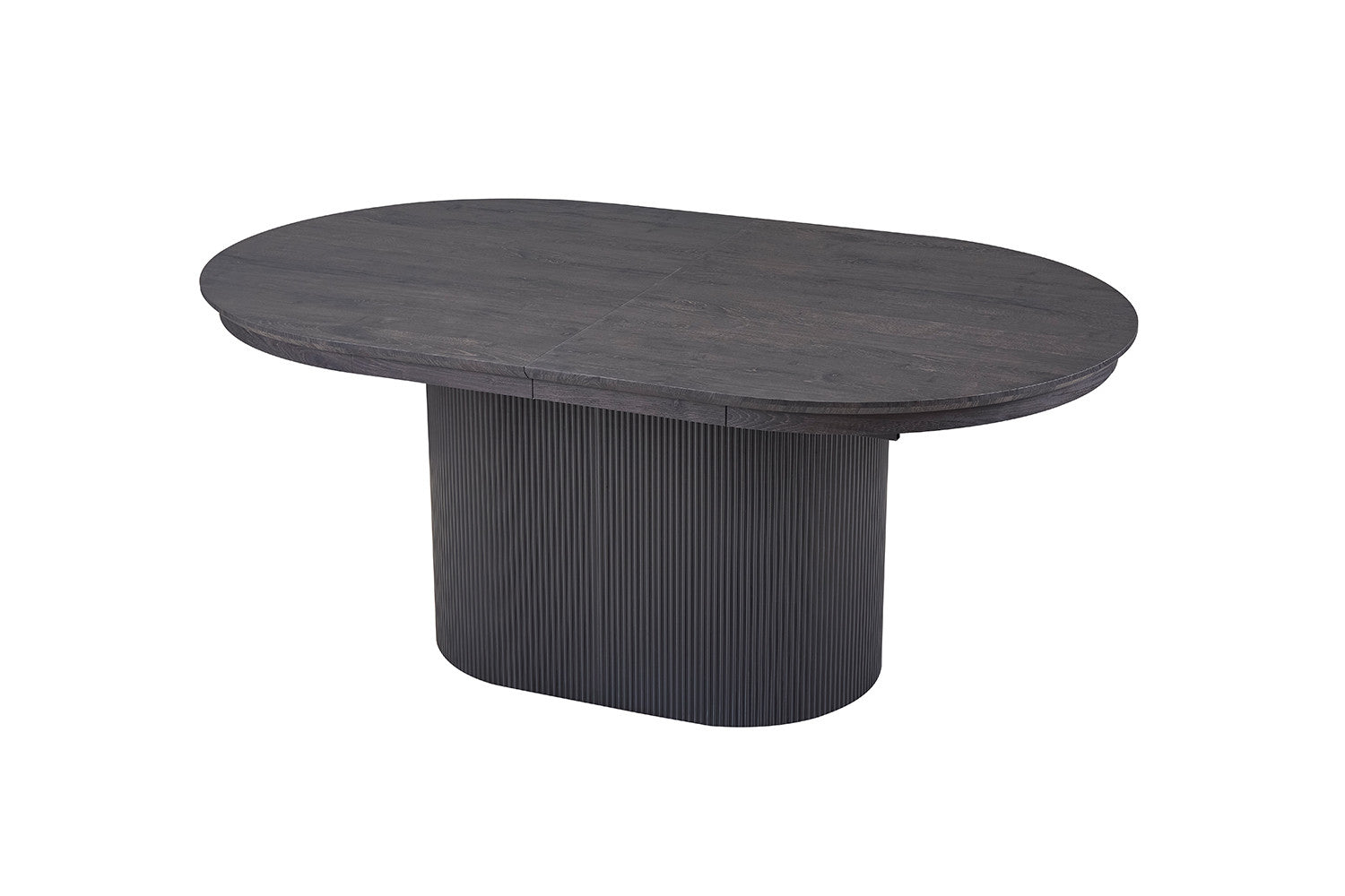 Uitschuifbare tafel 'Lagos' 180-220 cm Ovaal Decor Donkerbruin