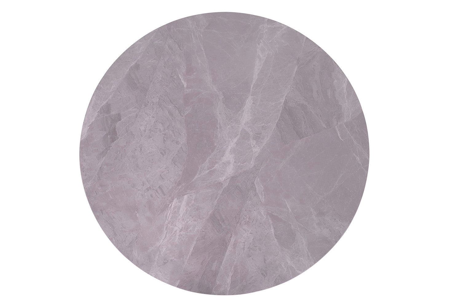 Tafel 'Apollo' 110 cm Rond Glanzend Steen Italiaans Grijs