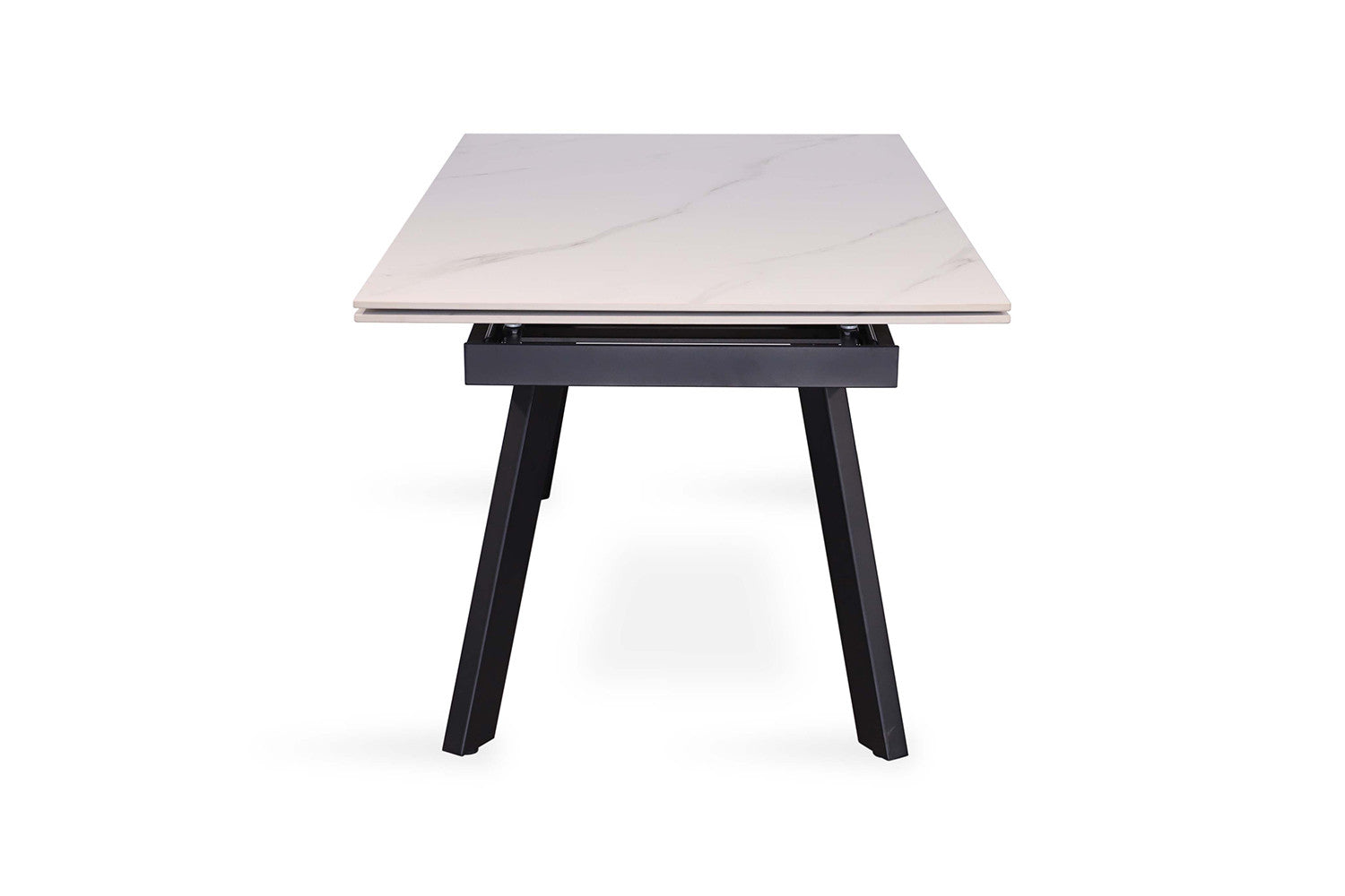 Uitschuifbare tafel 'Hera' 160-240 cm Rechthoekig Steen Wit