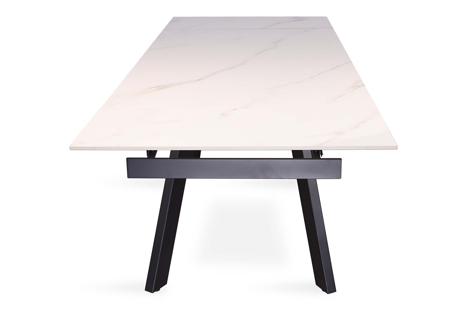 Uitschuifbare tafel 'Hera' 160-240 cm Rechthoekig Steen Wit