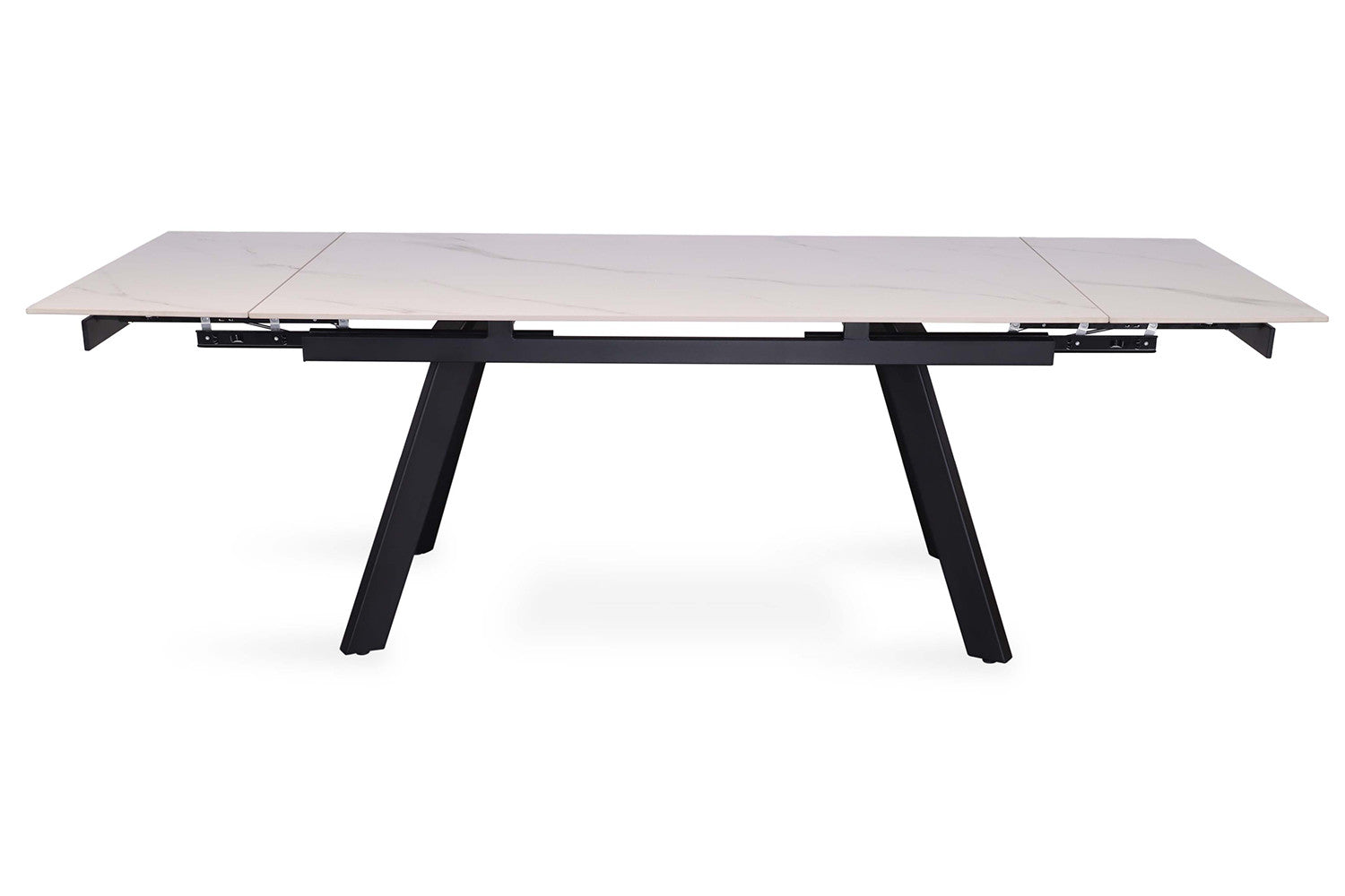 Uitschuifbare tafel 'Hera' 160-240 cm Rechthoekig Steen Wit