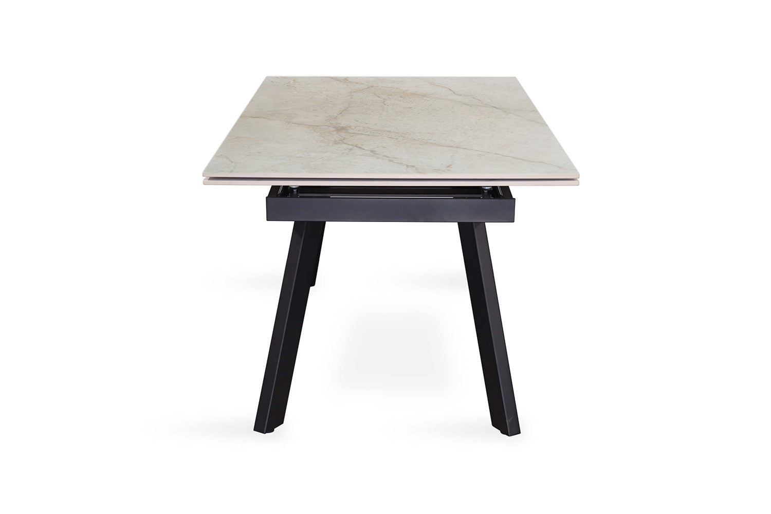 Uitschuifbare tafel 'Hera' 160-240 cm Rechthoekig Glanzend Shakespear Beige