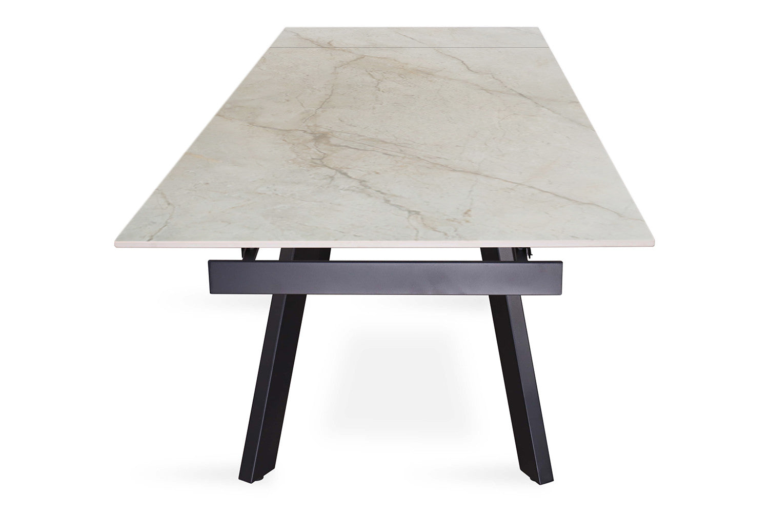 Uitschuifbare tafel 'Hera' 160-240 cm Rechthoekig Glanzend Shakespear Beige